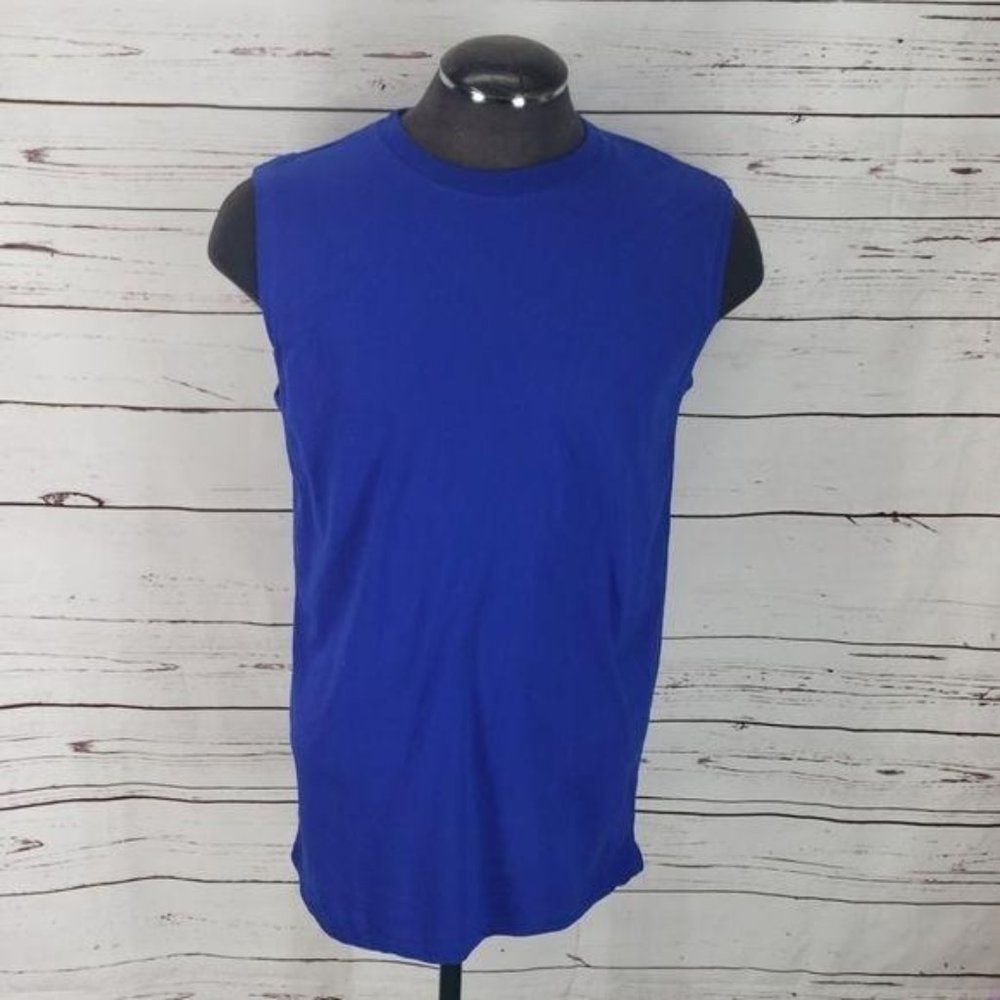 Open Trail Men's Blue Sleeveless Muscle t Shirt‎